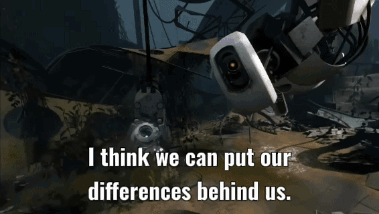 Glados Our Differences GIF