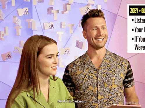 Glenpowell Zoeydeutch GIF