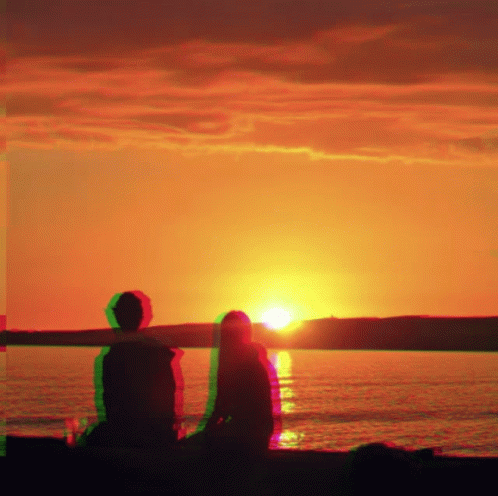Glitch Sunset GIF