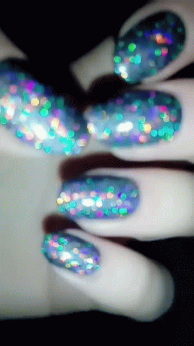 Glitter Nails GIF