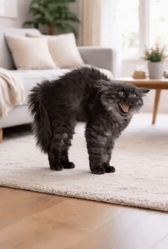 Go Away Angry Cat GIF