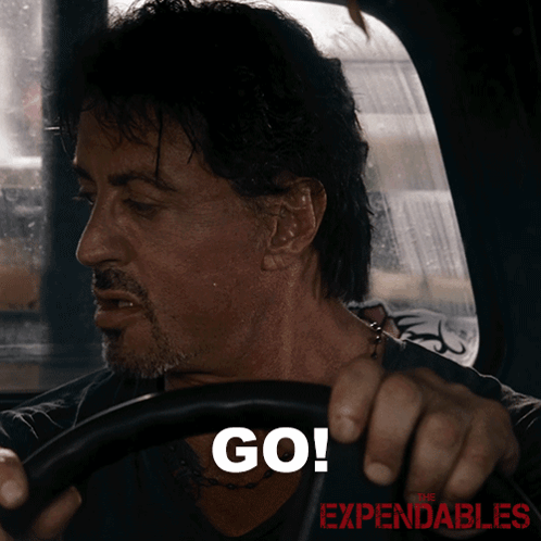 Go Go Go Barney Ross GIF