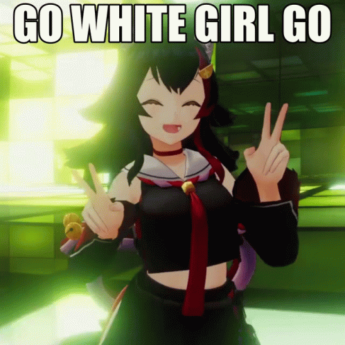 Go White Girl Go Ookami Mio GIF