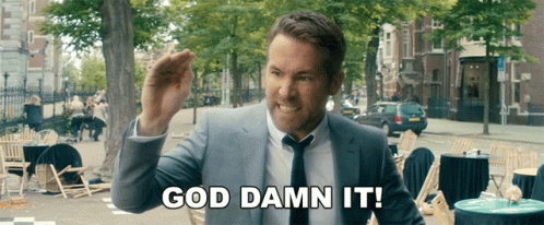 God Damn It Ryan Reynolds GIF