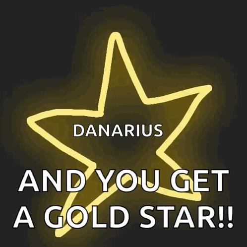 Gold Star Good Job GIF