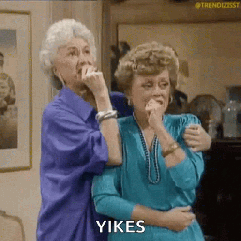 Golden Girls Shocked GIF