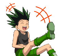 Gon Gon Laughing Sticker