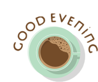 Good Evening Sticker