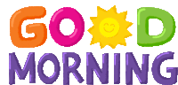 Good Morning Sticker