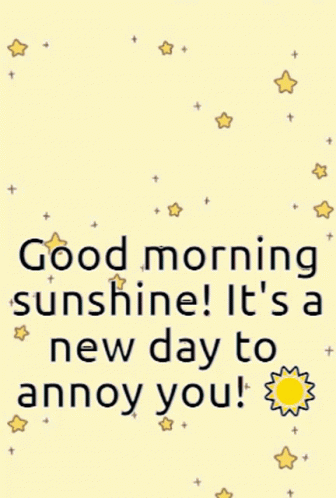 Good Morning Good Morning Sunshine GIF