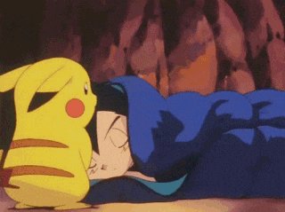 Good Night Ash And Pikachu GIF