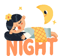 Good Night Sticker