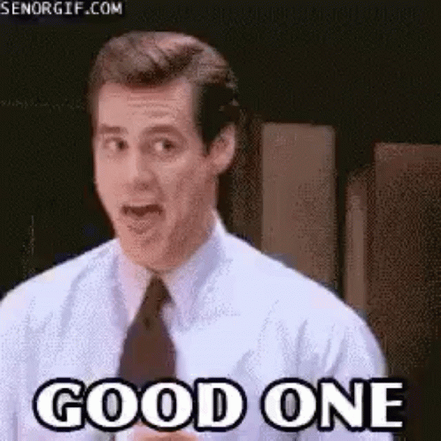 Good One Nods GIF