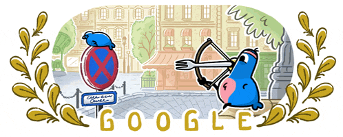 Google Google Paris Games Archery GIF