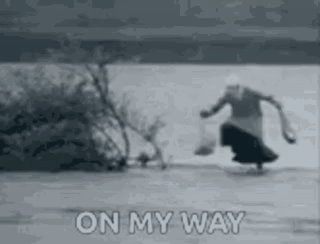 Grandma On My Way Grandma Jumping GIF