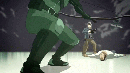Green Arrow Shot Green Arrow Shooting GIF