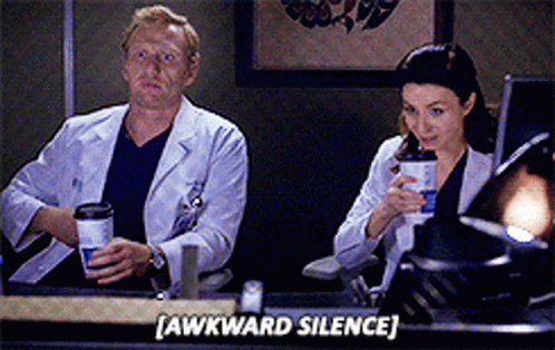 Greys Anatomy Awkward Silence GIF