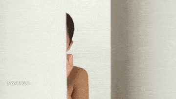 Grimace Hiding GIF