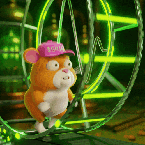 Grind Coin Grind Hamster GIF