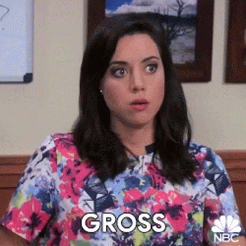 Gross Aubrey Plaza GIF