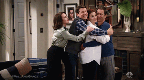 Group Hug Will Truman GIF