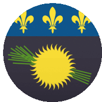 Guadeloupe Flags Sticker