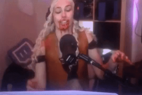 Guilty Cosplay Bloody Hands GIF