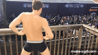 Guy Dancing On Balcony Balcony Dance GIF