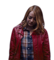Hair Flip Emma Stone Sticker