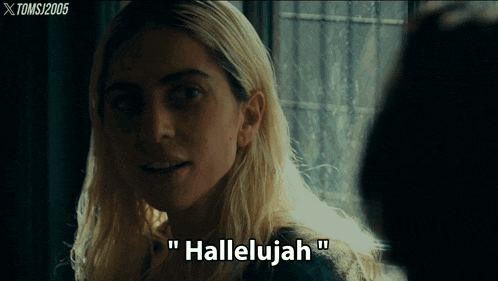 Hallelujah Lady Gaga GIF