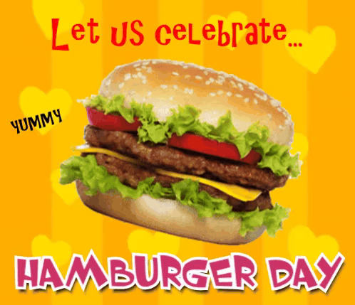 Hamburger Day Happy Hamburger Day GIF