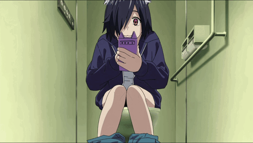Hameneko Chain Smoker Cat GIF