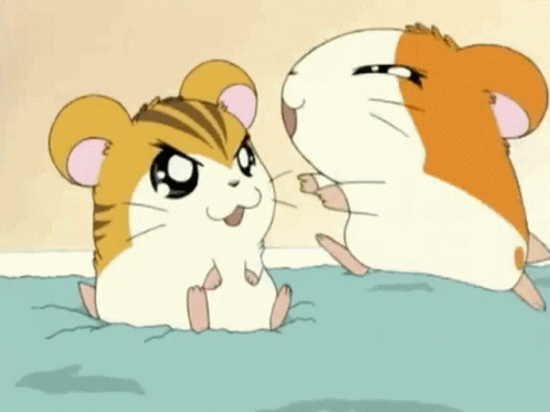 Hamtaro Anime Hug GIF