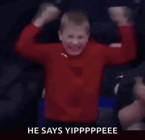 Hands Up Happy GIF