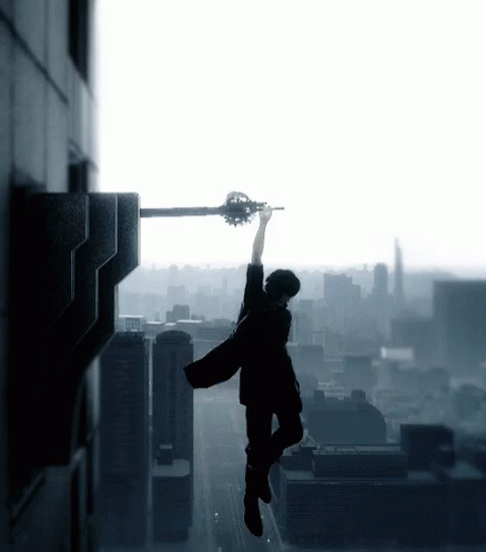 Hanging Daredevil GIF