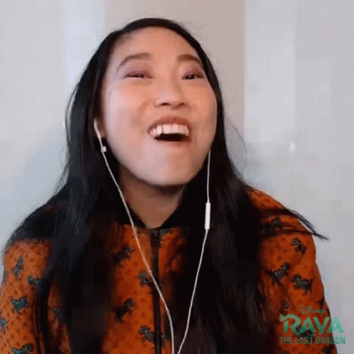 Happy Awkwafina GIF