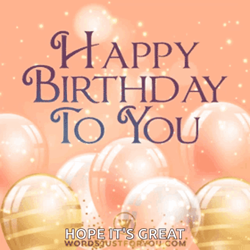 Happy Birthday Balloons GIF
