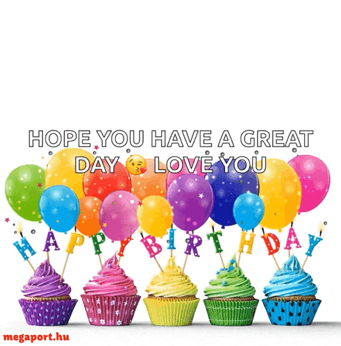 Happy Birthday Balloons GIF