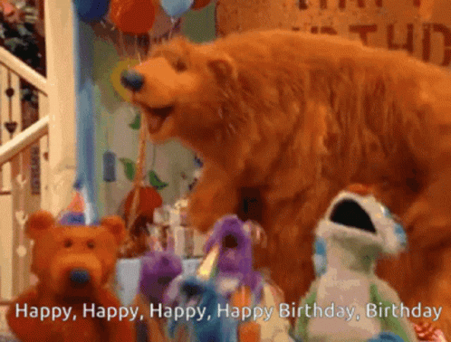 Happy Birthday Bear Inthe Big Blue House GIF