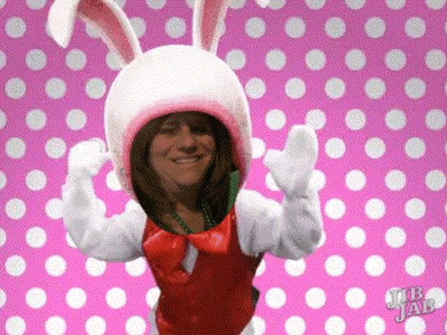 Happy Birthday Bunny Costume GIF