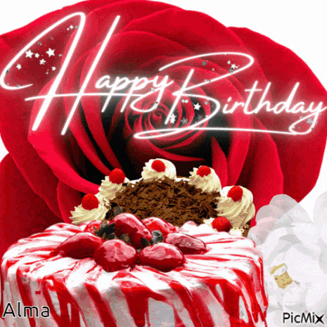 Happy Birthday Cake GIF
