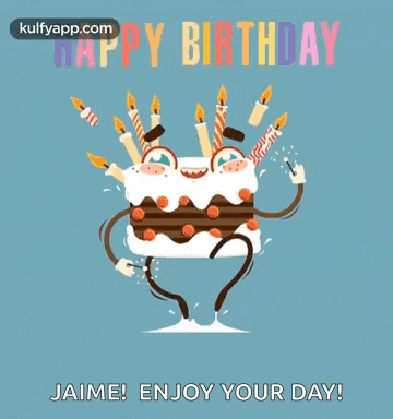 Happy Birthday Cake GIF