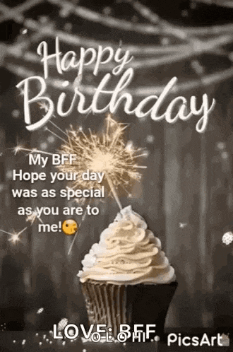 Happy Birthday Cupcake GIF