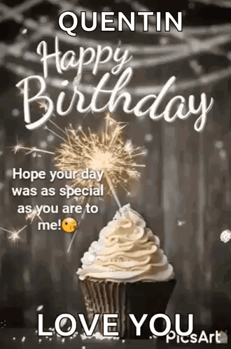 Happy Birthday Cupcake GIF