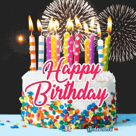 Happy Birthday Fireworks Kids Happy Birthday GIF
