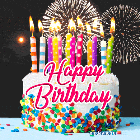 Happy Birthday Fireworks Kids Happy Birthday GIF