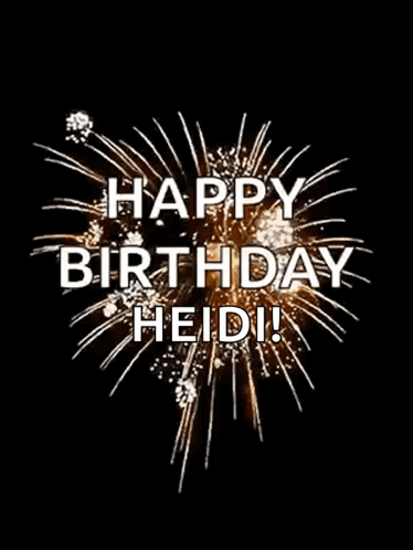 Happy Birthday Fireworks GIF