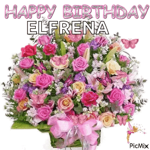 Happy Birthday Flowers GIF