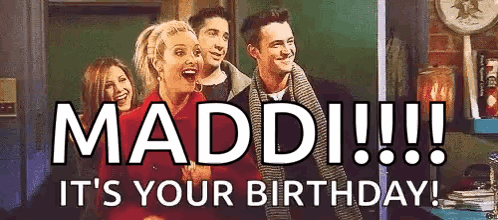 Happy Birthday Friends GIF
