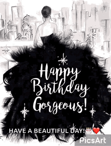 Happy Birthday Gorgeous Sparkle GIF